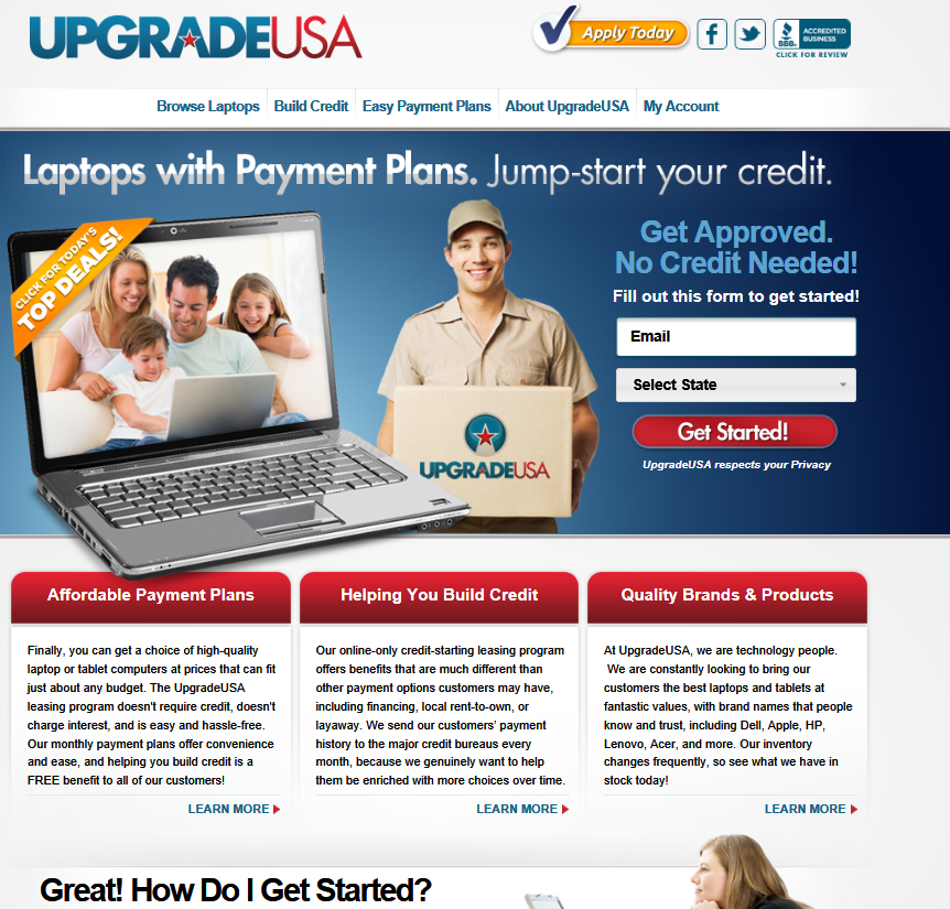 layaway laptops online